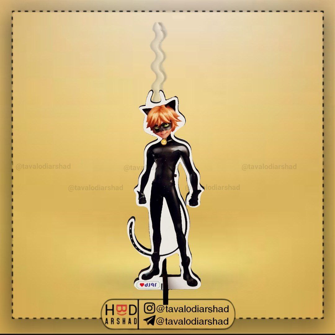 شمع استند عروسکی پسر گربه ای